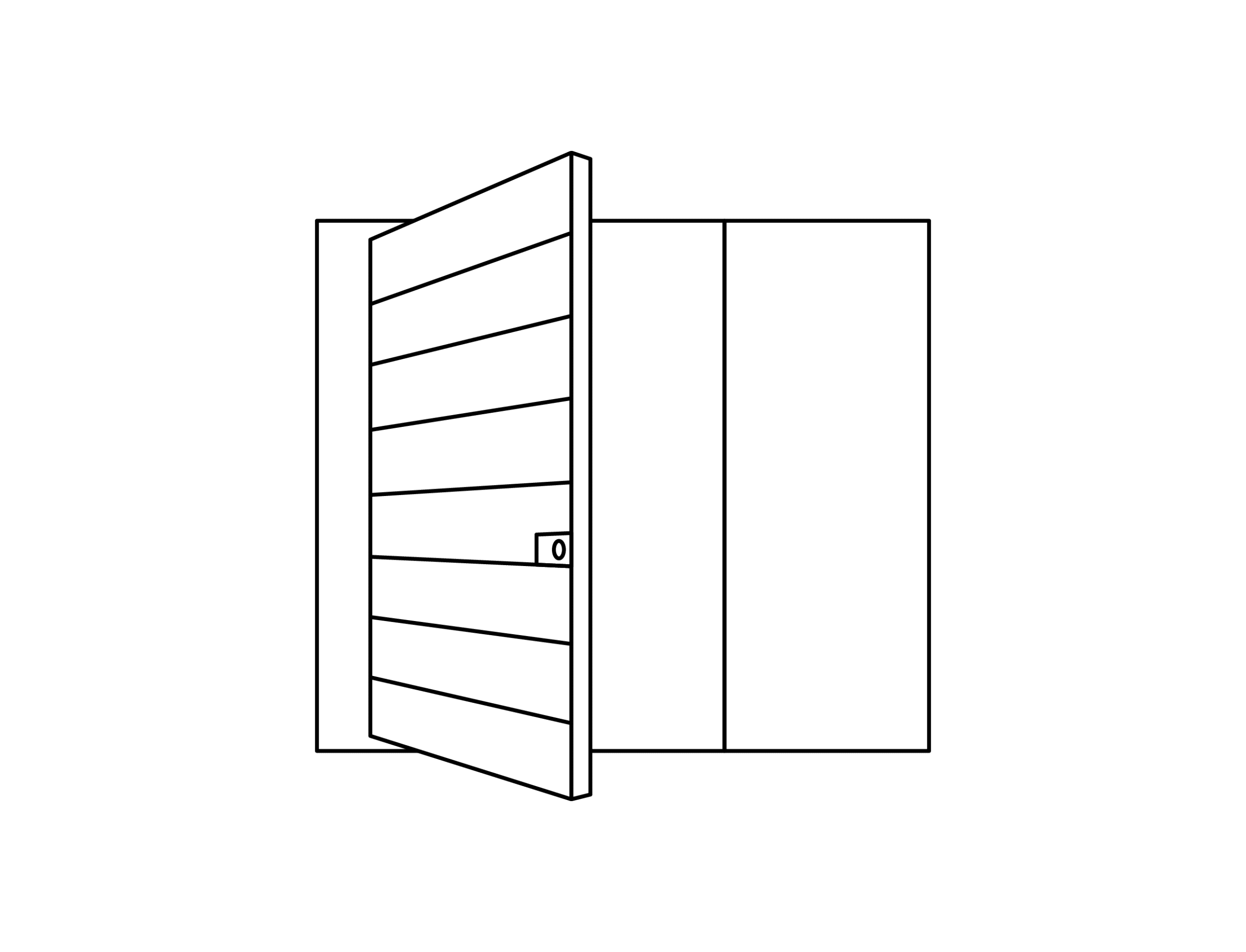 Pivot Door with Sidelite